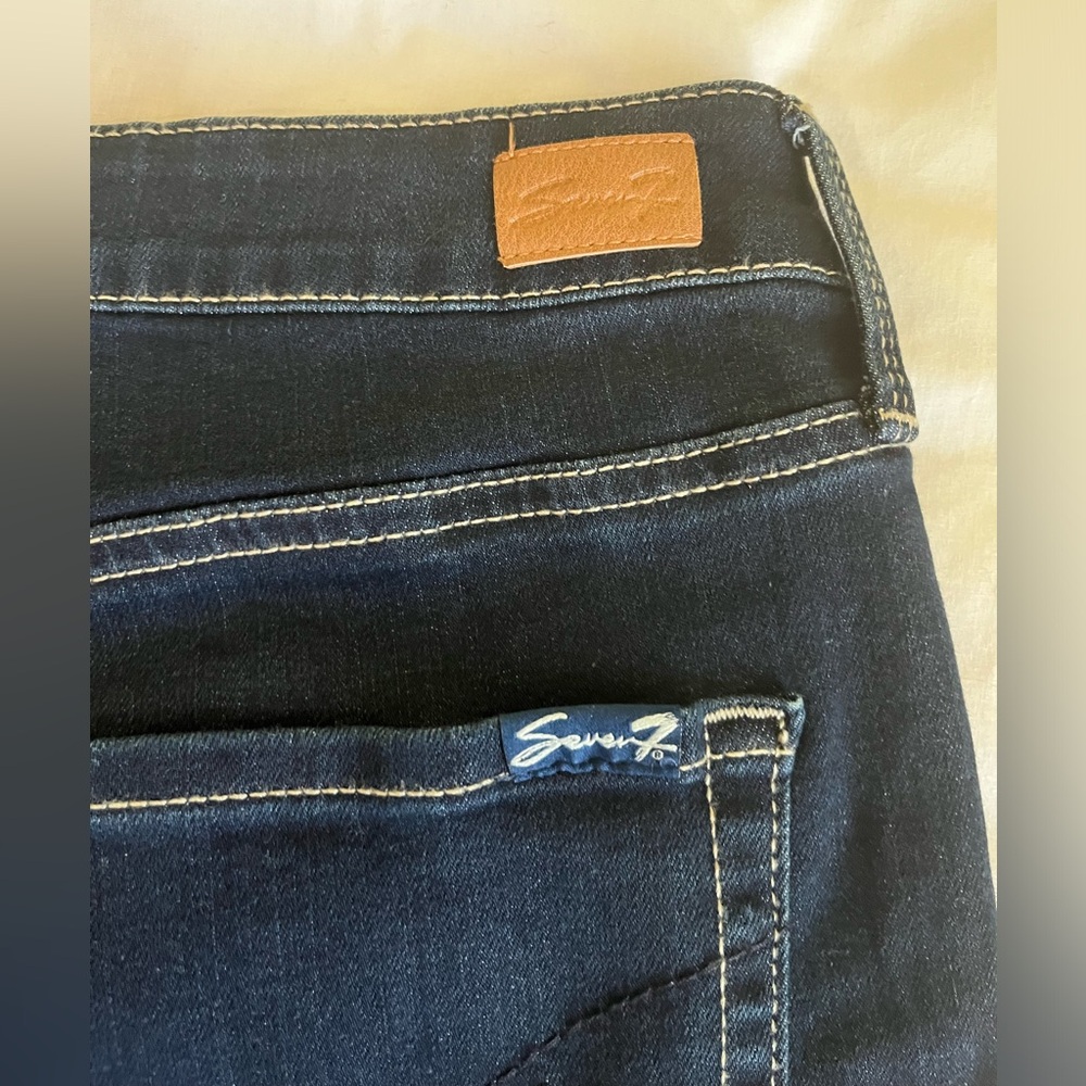 Seven7  High Rise Vintage Straight Blue Jeans Women’s Sz 14‎ - Picture 13 of 13